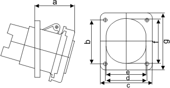 新型工業(yè)暗裝斜座-4332-4 新型工業(yè)暗裝斜座-4332-4